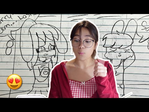 Ich lese die COMICS, die ich mit 10 geschrieben habe.