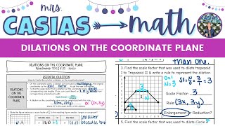 Dilations on the Coordinate Plane | 8th Grade Math Pre-Algebra