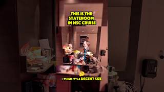 MINI VLOG: This is the stateroom in MSC Cruise #viral #travel #fyp #shorts