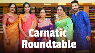 Carnatic Roundtable with Abby V | Sudha Ragunathan, Aruna Sairam, Ranjani Gayatri | Sundari Silks