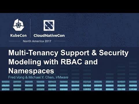 Multi-Tenancy Support & Security Modeling with RBAC and Namespaces - Fred Vong & Michael Y. Chen