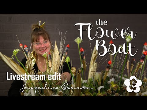 The Flower Boat! A Floral Window Display by Jacqueline Boerma (Flower Arranging Demo)