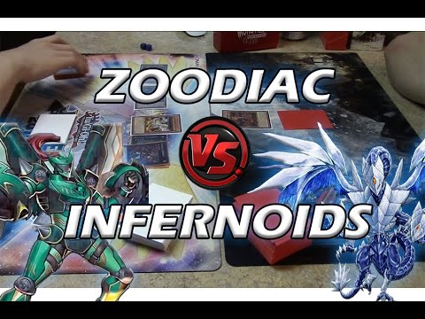 Yu-Gi-Oh Zoodiac-Kaiju Vs 60 Card Infernoid - Full Match (March 2017)