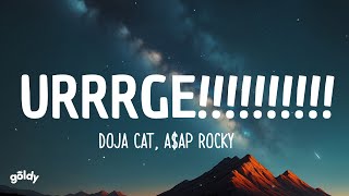 Doja Cat, A$AP Rocky - URRRGE!!!!!!!!!! (Lyrics)