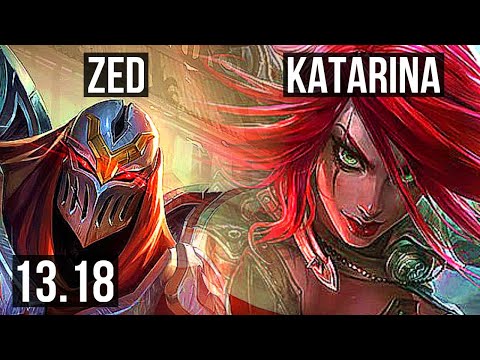 ZED vs KATA (MID) | 7/1/9, 1.9M mastery, 1100+ games | NA Grandmaster | 13.18