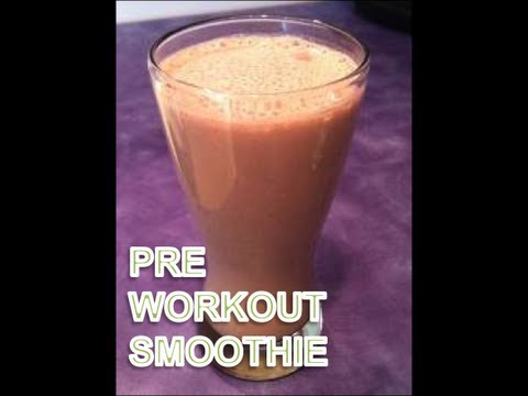Pre-Workout Smoothie - Chocolate Oatmeal Protein Smoothie