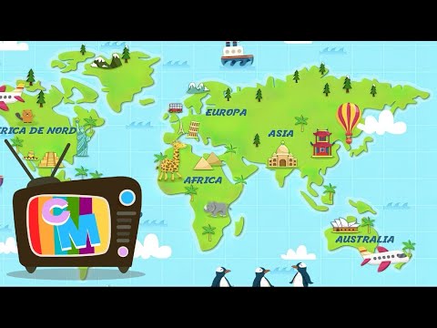 Invatam continentele 🌍 - Clopotelul Magic - cantece educative pentru copii