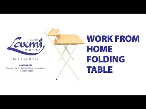 Metal white folding work table