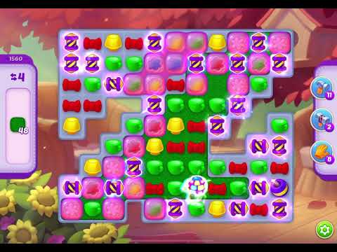 HomeScapes Level 1560 no boosters (14 moves)