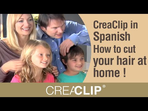 CreaClip in Spanish- How to cut your hair at home ! Cut layers, kids hair and bangs!