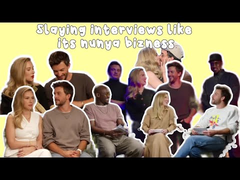 Scarlett Johansson and Jonathan bailey being divas that they are