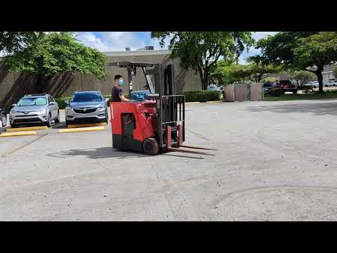 2012 Raymond AC powered electric Forklift 3000 lbs capacity 3 stage mast side shift