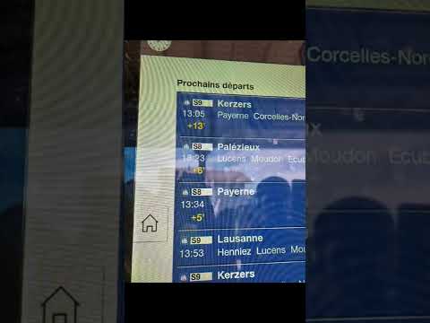 Annonces CFF : Retard de ma S9 pour Kerzers