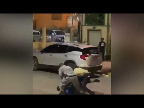 Police officers and civilian clash in viral video