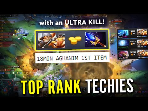 TECHIES WTF Ultra Kills TOP RANK - Tip From Matumbaman Aghanim's Scepter 1st Item Dota 2 Pro Guide