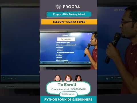 Lesson 4 Data Types Python For Kids Beginners Python Education Pythonlearning