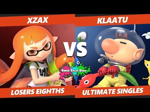 Smash Ultimate Tournament - Xzax (Inkling) Vs Klaatu (Olimar) Splat Bros. SSBU Losers Eighths