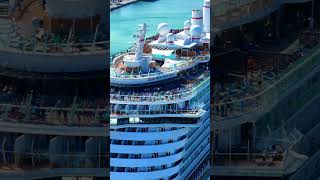 A dreamlike scene as the Carnival Celebration leaves PortMiami