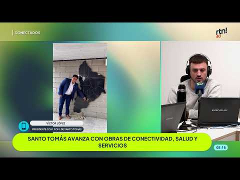 #coneectadosrtn Santo Tomás avanza con obras de conectividad, salud y servicios