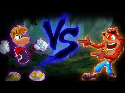 Rayman VS Crash Bandicoot (MUGEN Sprite Battle) Requested By @TailsWizard