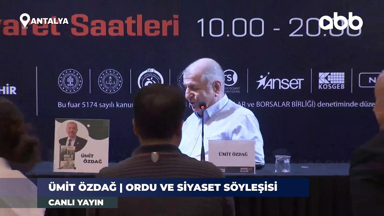 16. Antalya Kitap Fuarı Ümit Özdağ Söyleşisi