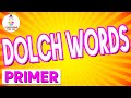 DOLCH WORDS For Kids Primer Dolch Sight Words Learn Sight Words And Dance