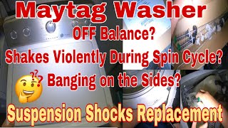 How To Fix Maytag Centennial/Bravos Washer OFF Balance | Washer Shakes Bad During Spin Cycle