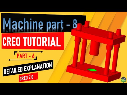 How to create " Press assembly " in Creo parametric, Full tutorial video.