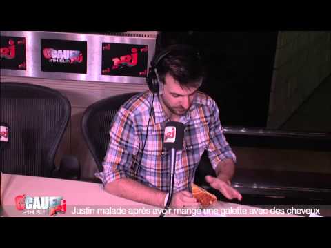 Justin malade après avoir mangé une galette avec des cheveux - C'Cauet sur NRJ