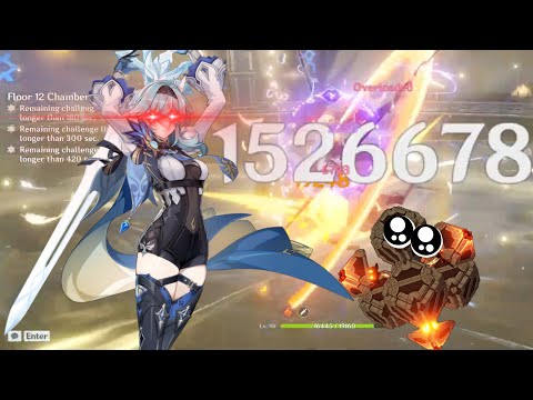 (2.1) Spiral Abyss 12-3-2  Vs. C6 Eula ｜Genshin Impact