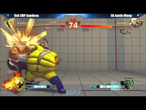 SSF4 AE2012 VxG EMP Santhrax vs EG Justin Wong - Winter Brawl 7 Tournament