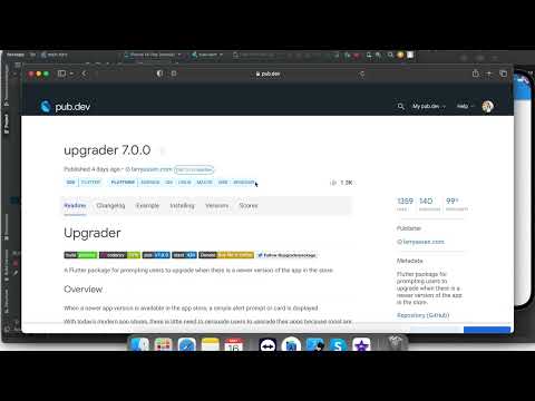 How can check flutter app version in play & Apple Store that update available | #upgrader