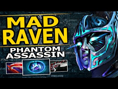 GEEK FAM RAVEN - PHANTOM ASSASSIN BACK INTO META DOTA 2 7.25 GAMEPLAY UPDATE.