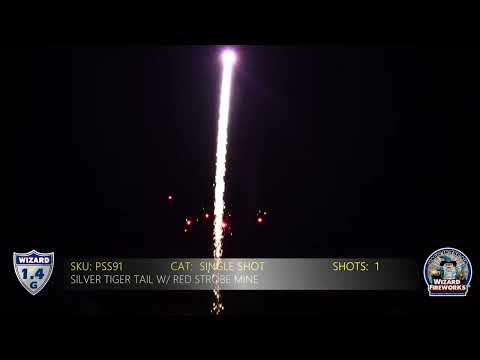 PSS91 Silver Tiger Tail w/ Red Strobe Mine