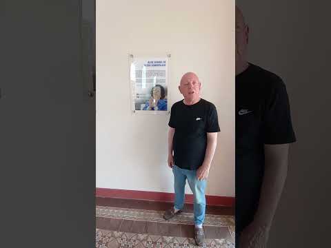 Sanity visitando a antiga estação ferroviária/ São Manuel/ SP, hoje restaurada