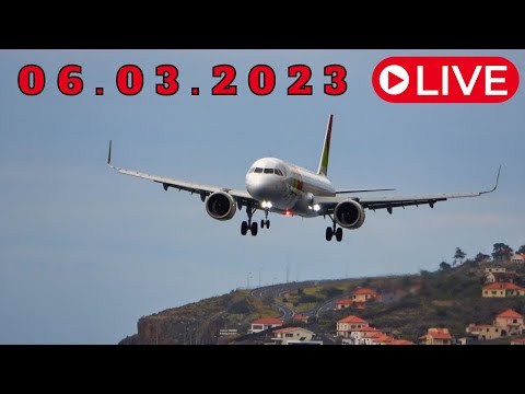 LIVE Action from Madeira Airport 06.03.2023