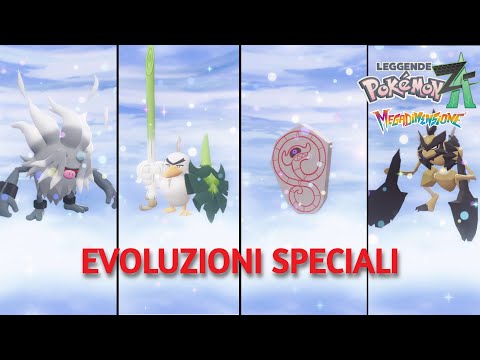 Tutte le 24 evoluzioni speciali nel DLC Megadimensione di Leggende Pokemon ZA