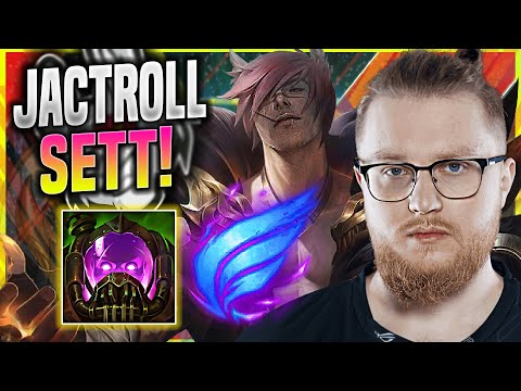 JACTROLL TRIES SOME SETT TURBO CHEMTANK! - MSF Jactroll Plays Sett SUPPORT vs Thresh! | Season 11