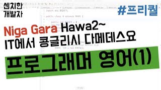 [센치한 개발자] 02. 프로그래머를 위한 기초영어 - 01