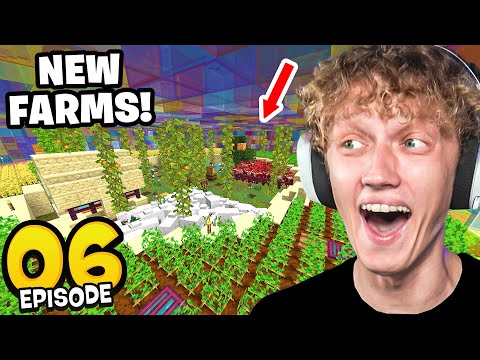 I Built The CRAZIEST FARM Base! (Minecraft Part 6)