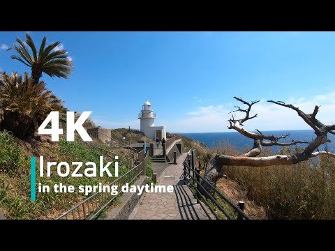 [4K] Driving to the Irozaki Lighthouse - 石廊埼灯台までの道