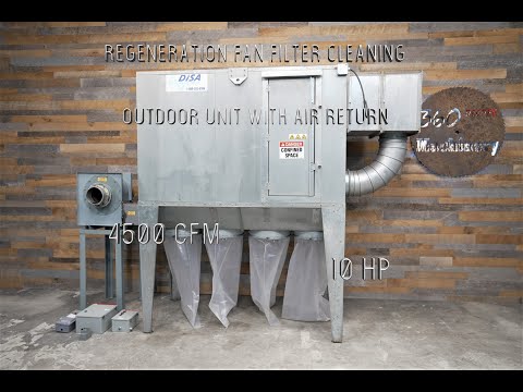 Nederman/Disa/Dantherm NFP Outdoor 4,500 CFM 10 HP Dust Collector (with filter cleaning)