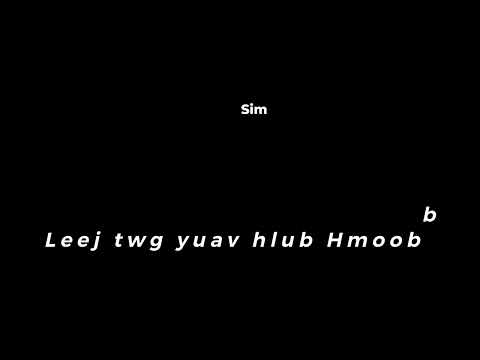 Hmoob tsis sib hlub, leej twg yuav hlub Hmoob - Karaoke