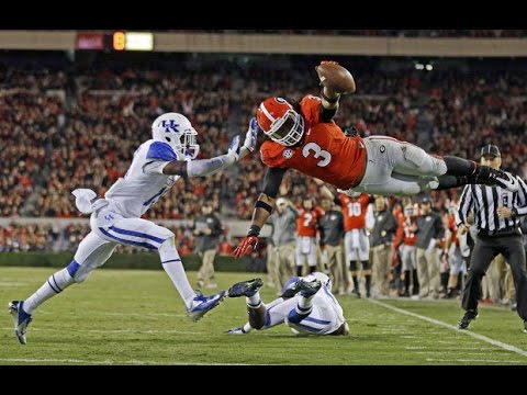 RB Todd Gurley dump-trucked defenders in high school - remixed highlights