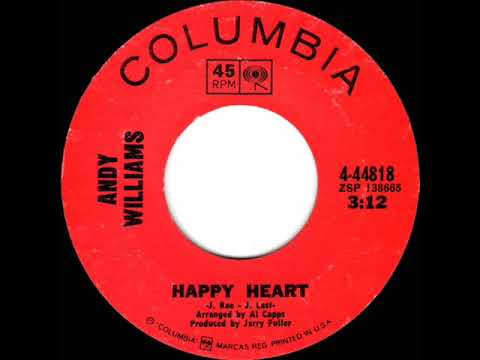 1969 HITS ARCHIVE: Happy Heart - Andy Williams (mono 45--#1 A/C)