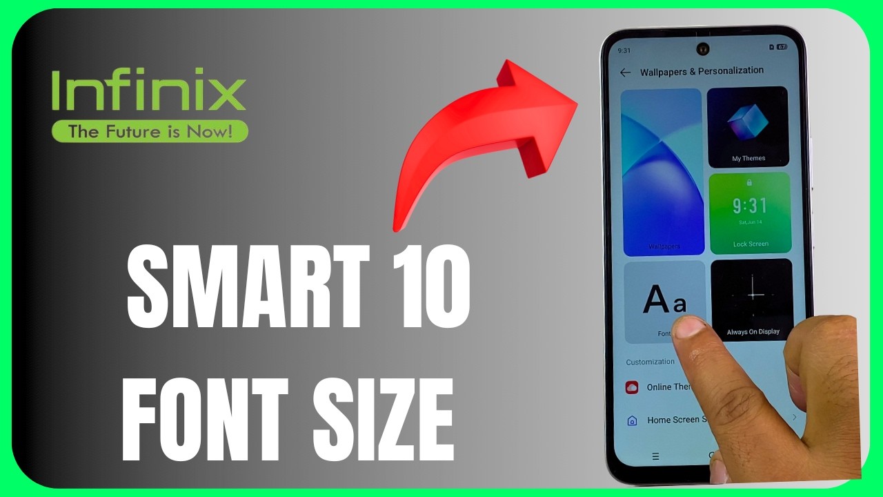 🔠 Infinix Smart 10 Font Size Change 😱📱 | Display Settings Tutorial 🔥