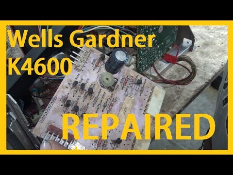 WG4600 arcade monitor repair
