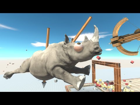 Ballista Throws the Animals into the blast well - Animal Revolt Battle Simulator