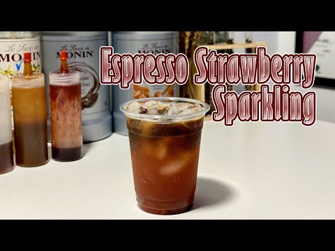 Cafe Vlog EP.1744 | Espresso Strawberry Sparkling | Espresso Strawberry