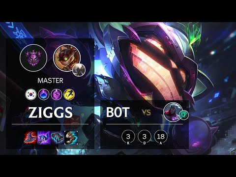 Ziggs Bot vs Varus - KR Master Patch 10.13
